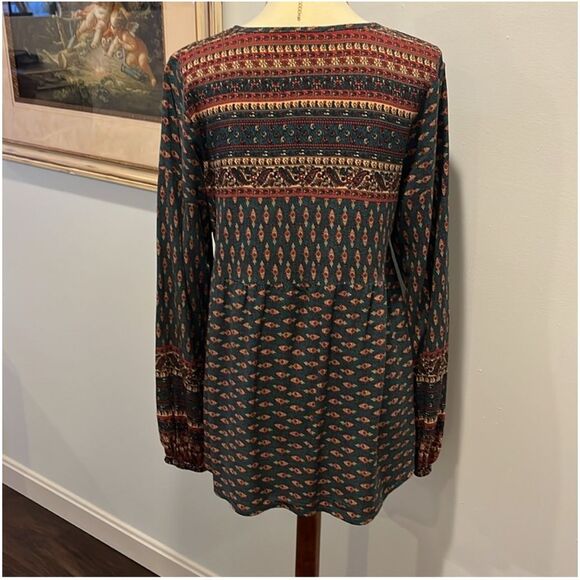 LASCANA VENUS | multicolor bohemian tunic blouse S - Picture 4 of 9